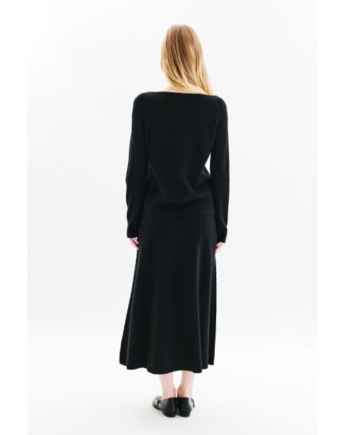 Pull en lin mélangé Mauricia noire