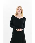 Pull en lin mélangé Mauricia noire