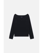 Pull en lin mélangé Mauricia noire