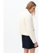 Minata ecrufarbene Wolljacke