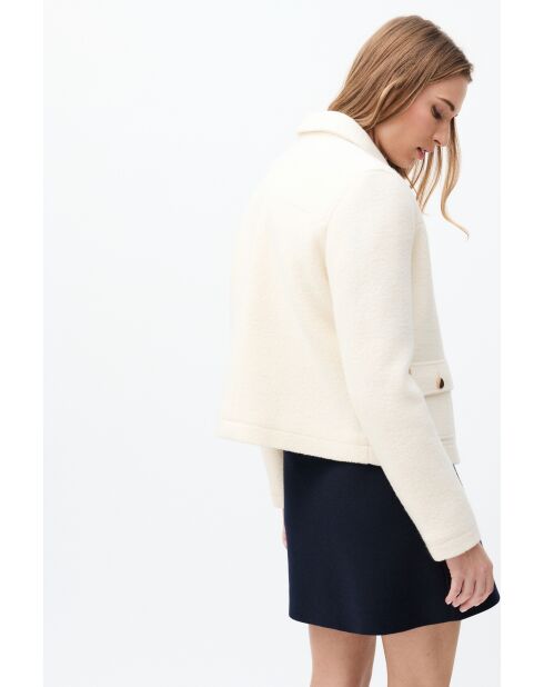Minata ecrufarbene Wolljacke