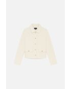 Minata ecrufarbene Wolljacke