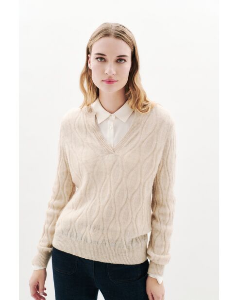 Pull Savanna gris clair