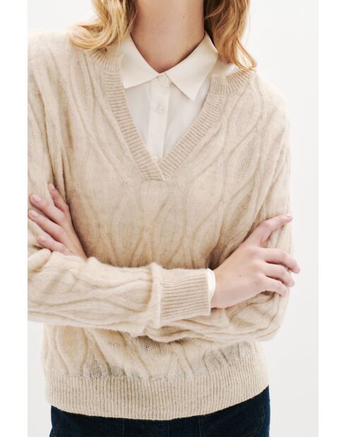 Pull Savanna gris clair