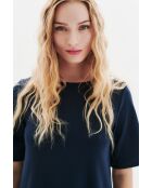 Robe en coton Marie bleu marine