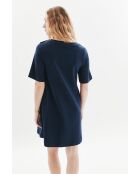 Robe en coton Marie bleu marine