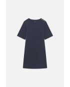 Robe en coton Marie bleu marine