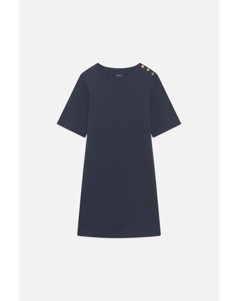 Robe en coton Marie bleu marine