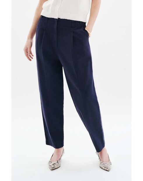 Marineblaue Baumwollhose Parrel