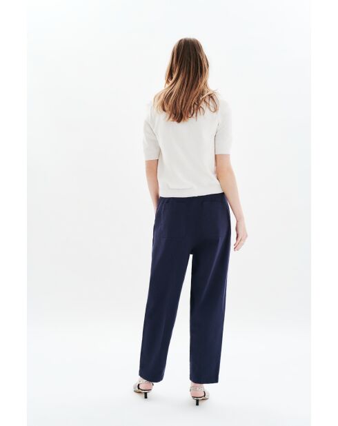 Marineblaue Baumwollhose Parrel
