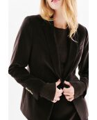 Blazer Aurora in cotone color cioccolato