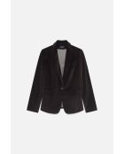 Blazer Aurora in cotone color cioccolato