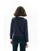 Marineblauwe katoenen jas Joris