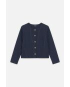 Marineblauwe katoenen jas Joris