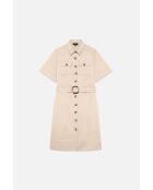 Robe en coton Sonia taupe