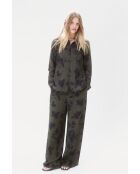 Chemise en coton Jessica vert kaki