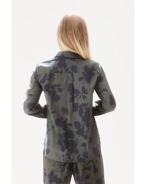 Chemise en coton Jessica vert kaki