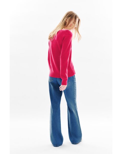 Pull Marianne rose framboise
