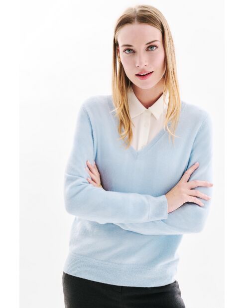 Pull Marianne bleu pastel