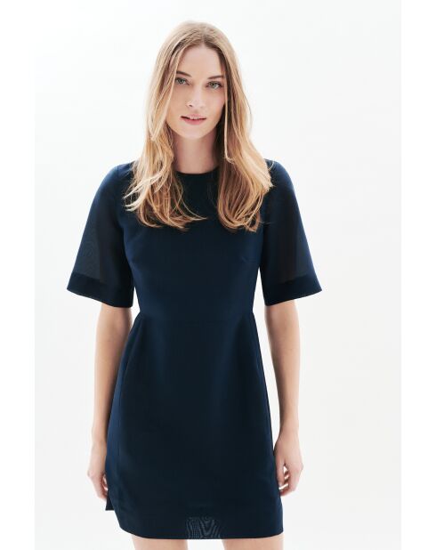 Marineblaues Kleid Calixa
