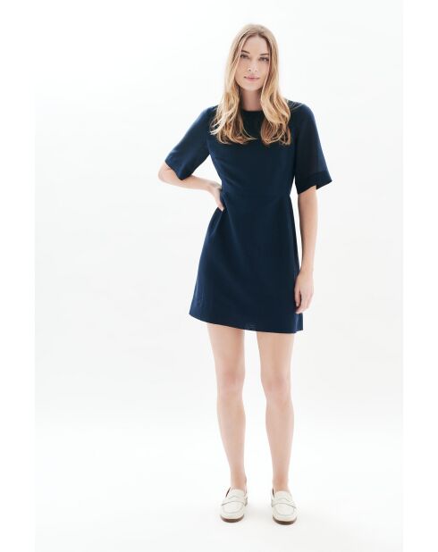 Marineblaues Kleid Calixa