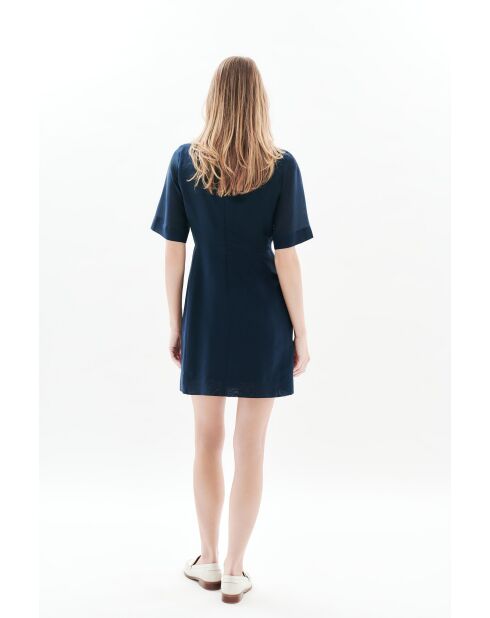 Marineblaues Kleid Calixa