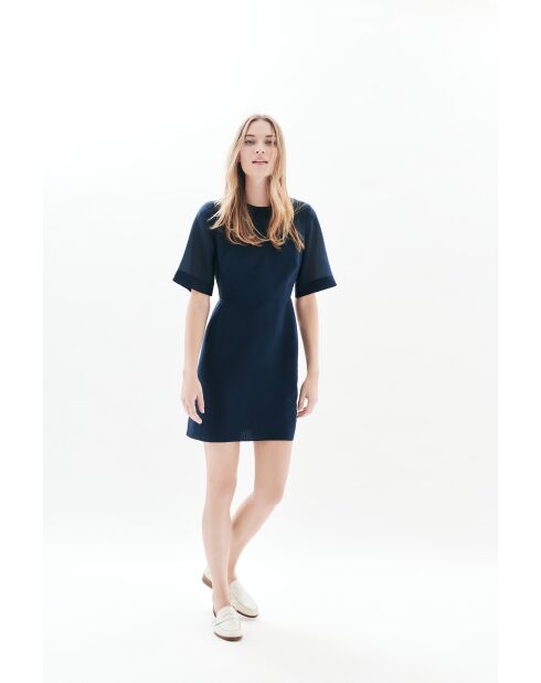 Marineblaues Kleid Calixa