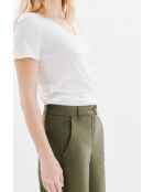 Pantalon en coton Paolo vert kaki