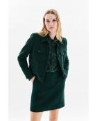 Dunkelgrüne Baumwolljacke Volaje