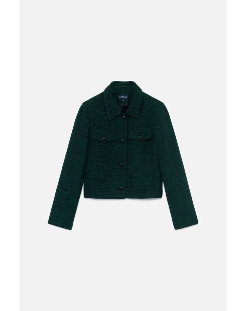 Dunkelgrüne Baumwolljacke Volaje