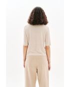 Pull en lin mélangé Milly sable