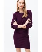 Burgunderfarbenes Wollkleid Marion