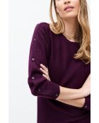 Burgunderfarbenes Wollkleid Marion
