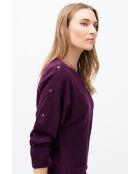 Burgunderfarbenes Wollkleid Marion