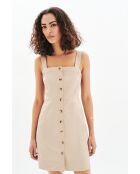 Robe en coton Ravy taupe