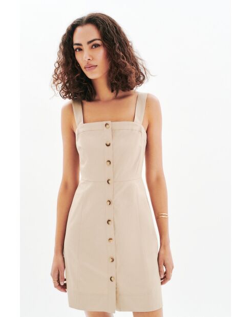 Robe en coton Ravy taupe
