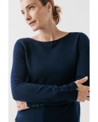 Pull Zoan bleu marine cachemire