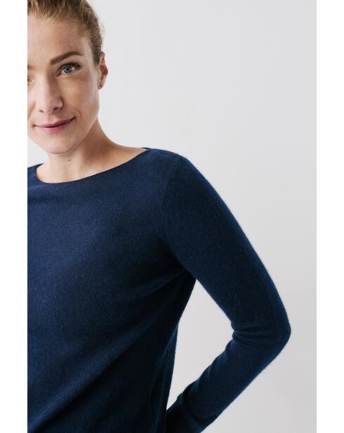 Pull Zoan bleu marine cachemire