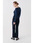 Pull Zoan bleu marine cachemire