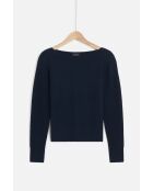 Pull Zoan bleu marine cachemire