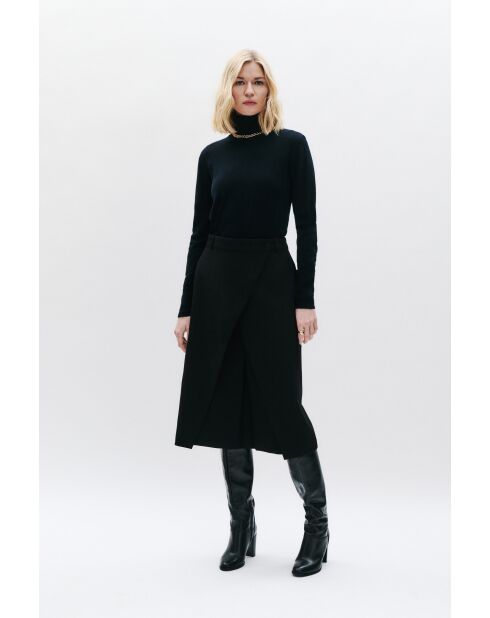Pull en laine Bob noire