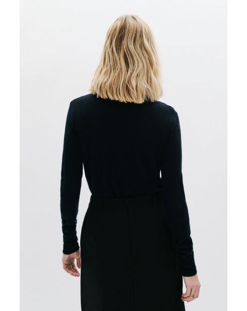 Pull en laine Bob noire