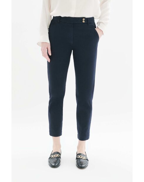 Marineblaue Baumwollhose Piloti