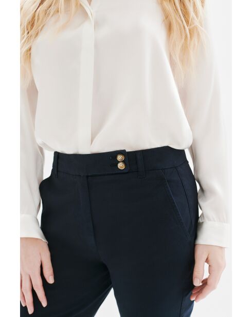 Marineblaue Baumwollhose Piloti