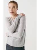 Pull Zoan gris clair cachemire