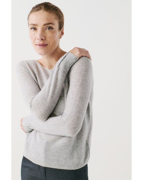 Pull Zoan gris clair cachemire