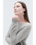 Pull Zoan gris clair cachemire
