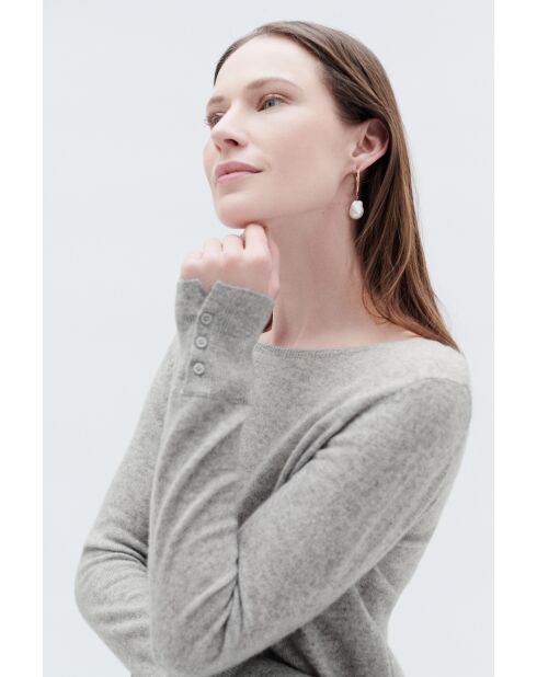 Pull Zoan gris clair cachemire
