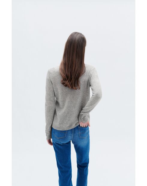 Pull Zoan gris clair cachemire