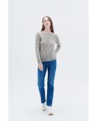 Pull Zoan gris clair cachemire